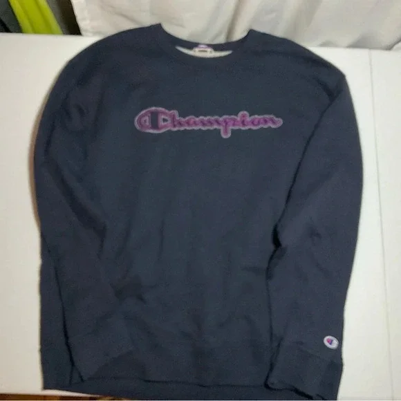 Men’s 2XL navy blue Champion sweatshirt - Picture 4 of 7